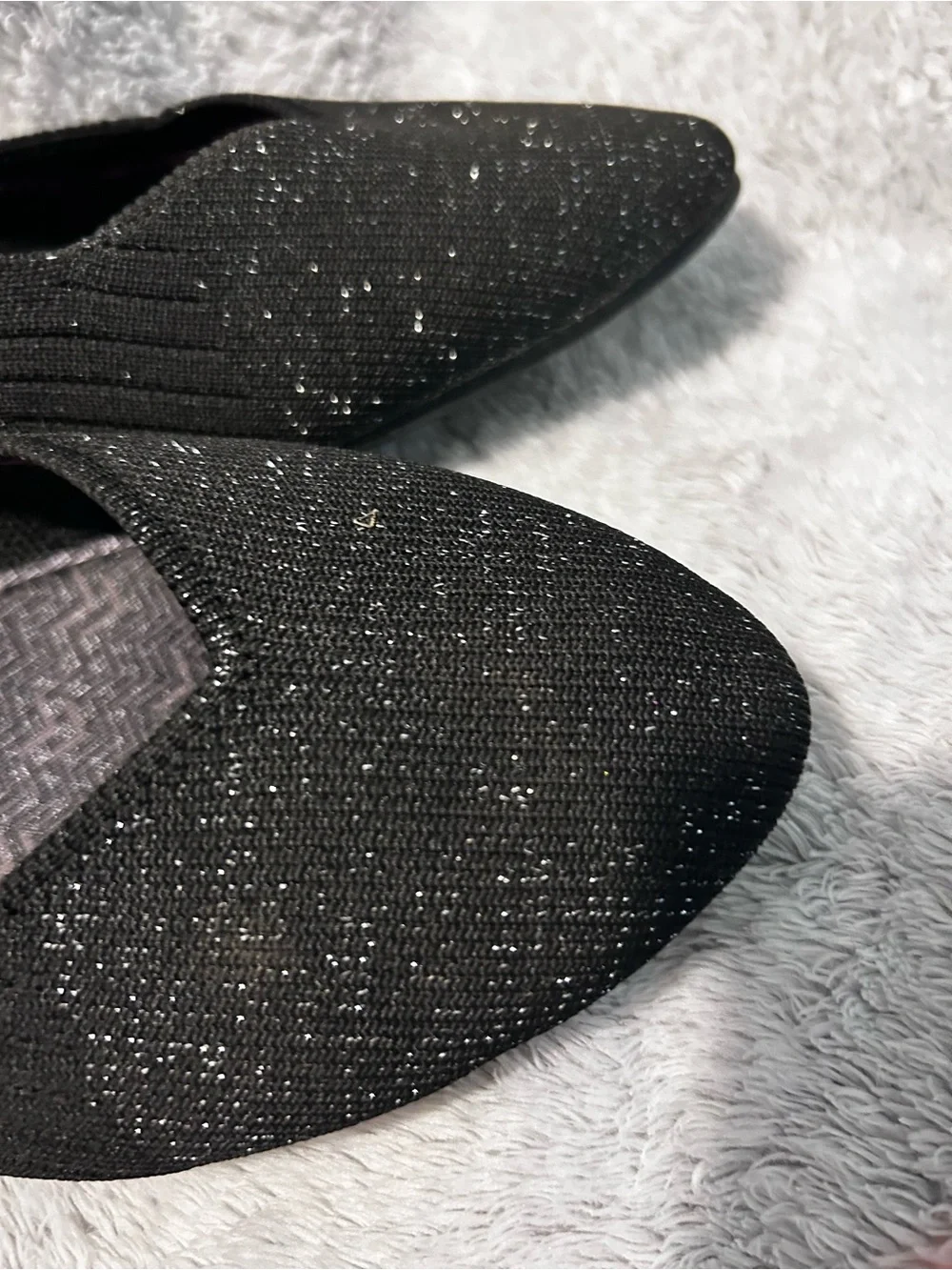 Skechers sparkly pointed toe flats
